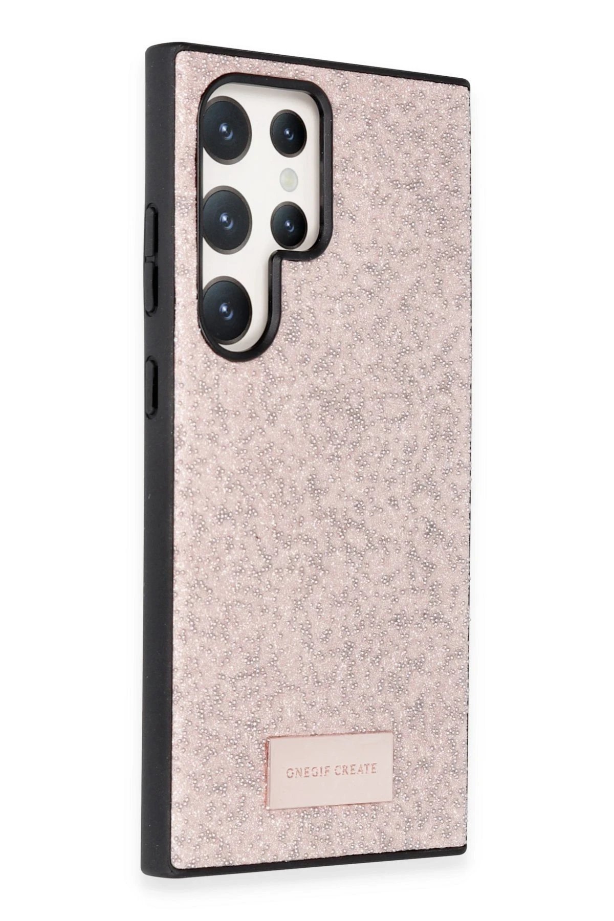 Samsung Galaxy S23 Ultra Bright Simli Kapak - Pembe-(5796) - Görsel 2