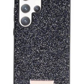 Samsung Galaxy S24 Ultra Bright Simli Kapak - Siyah-(5796)