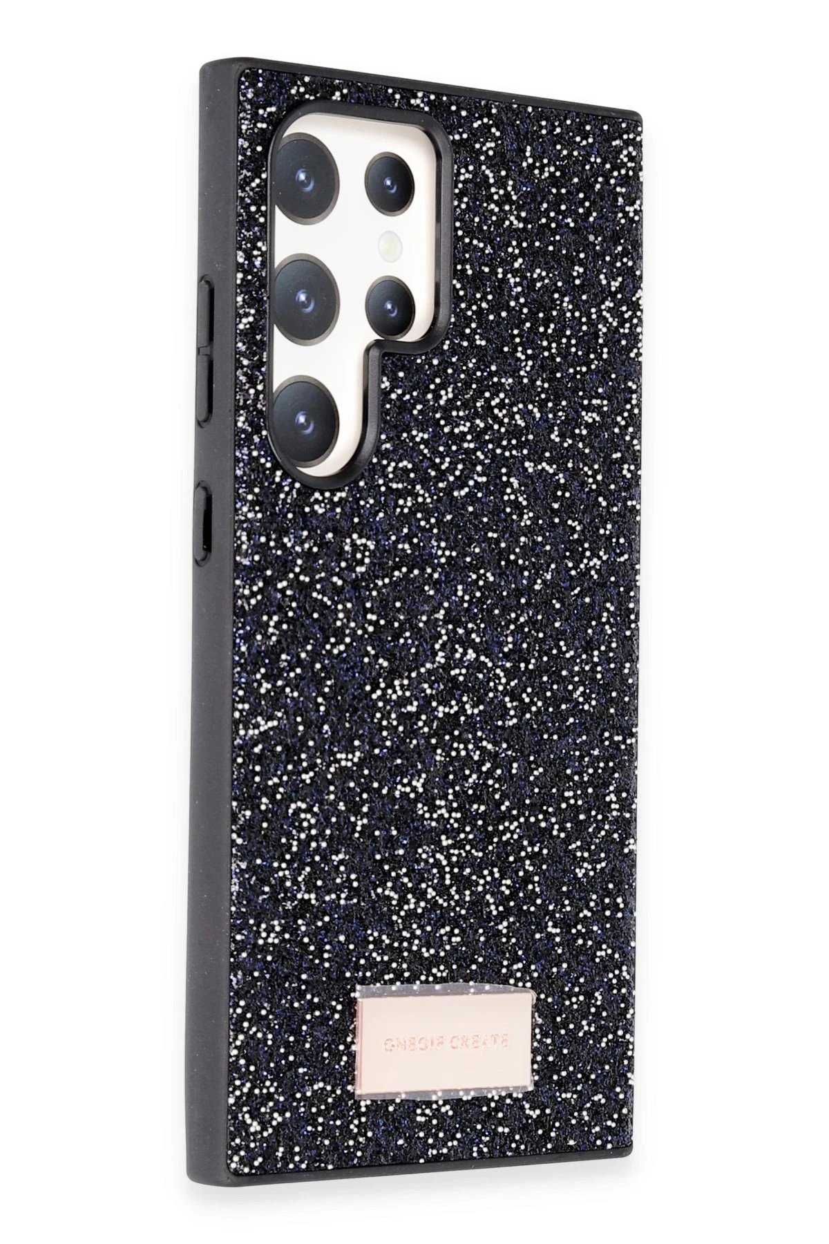 Samsung Galaxy S24 Ultra Bright Simli Kapak - Siyah-(5796) - Görsel 2