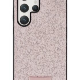 Samsung Galaxy S24 Ultra Bright Simli Kapak - Pembe-(5796)