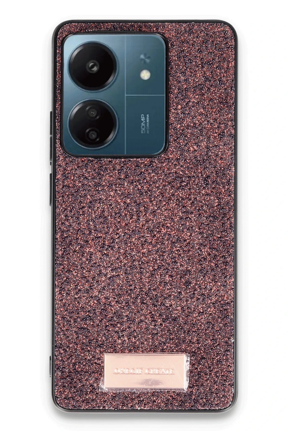 Xiaomi Redmi 13C Bright Simli Kapak - Derin Mor-(5796)