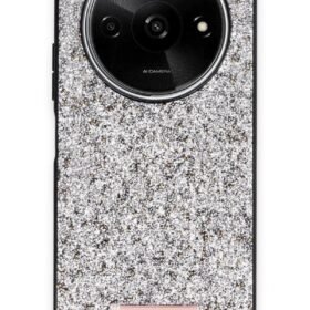 Xiaomi Redmi A3 4G Bright Simli Kapak - Gümüş-(5796)