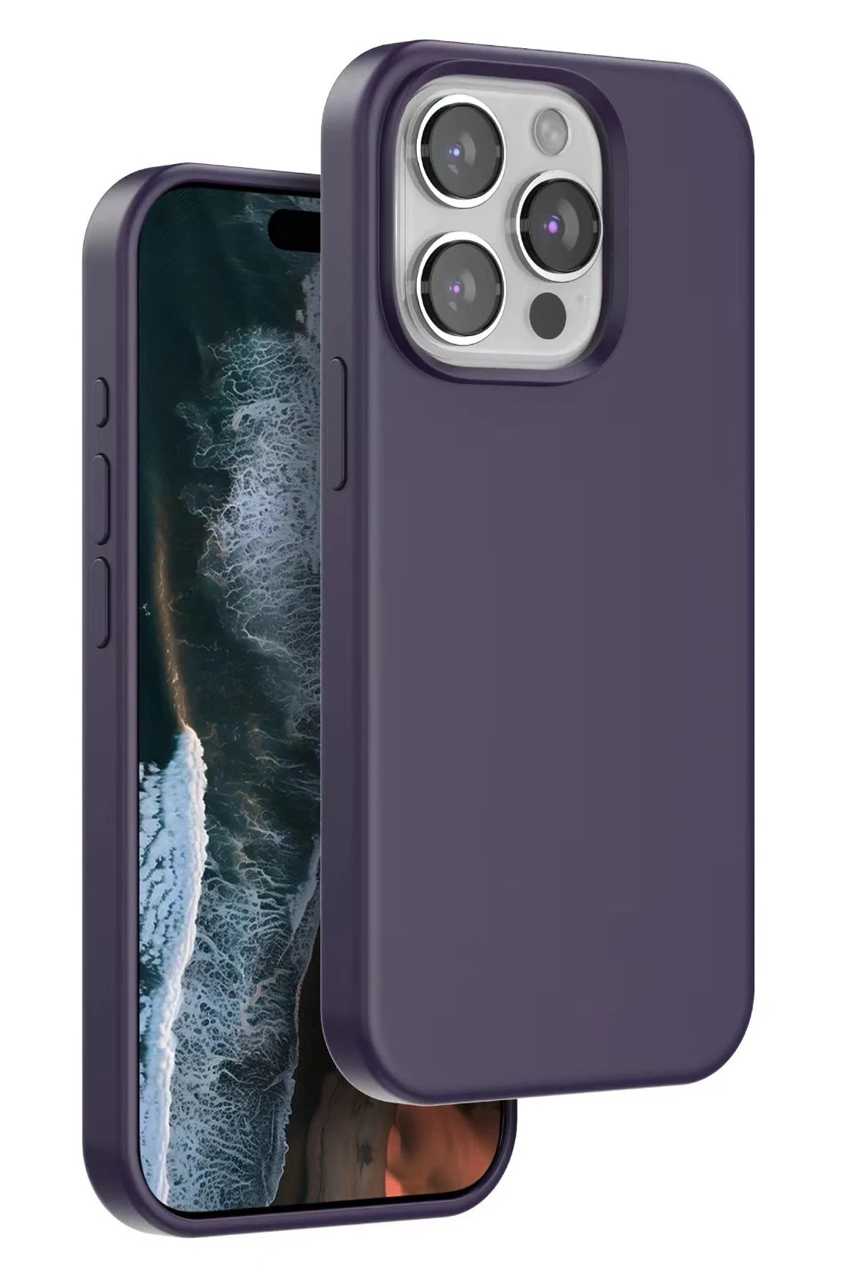 iPhone 14 Pro Max Home Magsafe Kapak - Derin Mor-(5796)