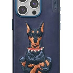 iPhone 15 Pro Max Perma Desenli Kapak - Lacivert-(5796)