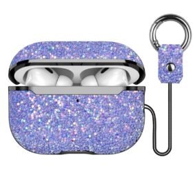 Airpods 2 (2.nesil) Bright Simli Airpods Kapak - Derin Mor-(5796)