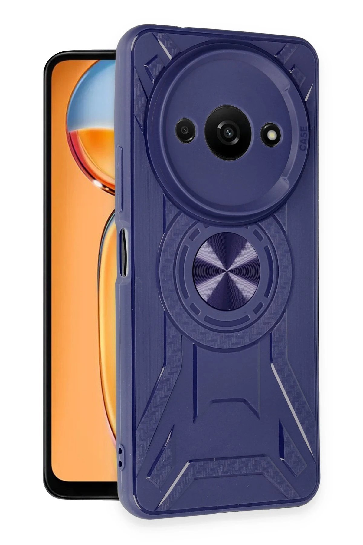 Xiaomi Redmi A3 4G Kılıf Lincoln Silikon - Lacivert-(5796) - Görsel 2