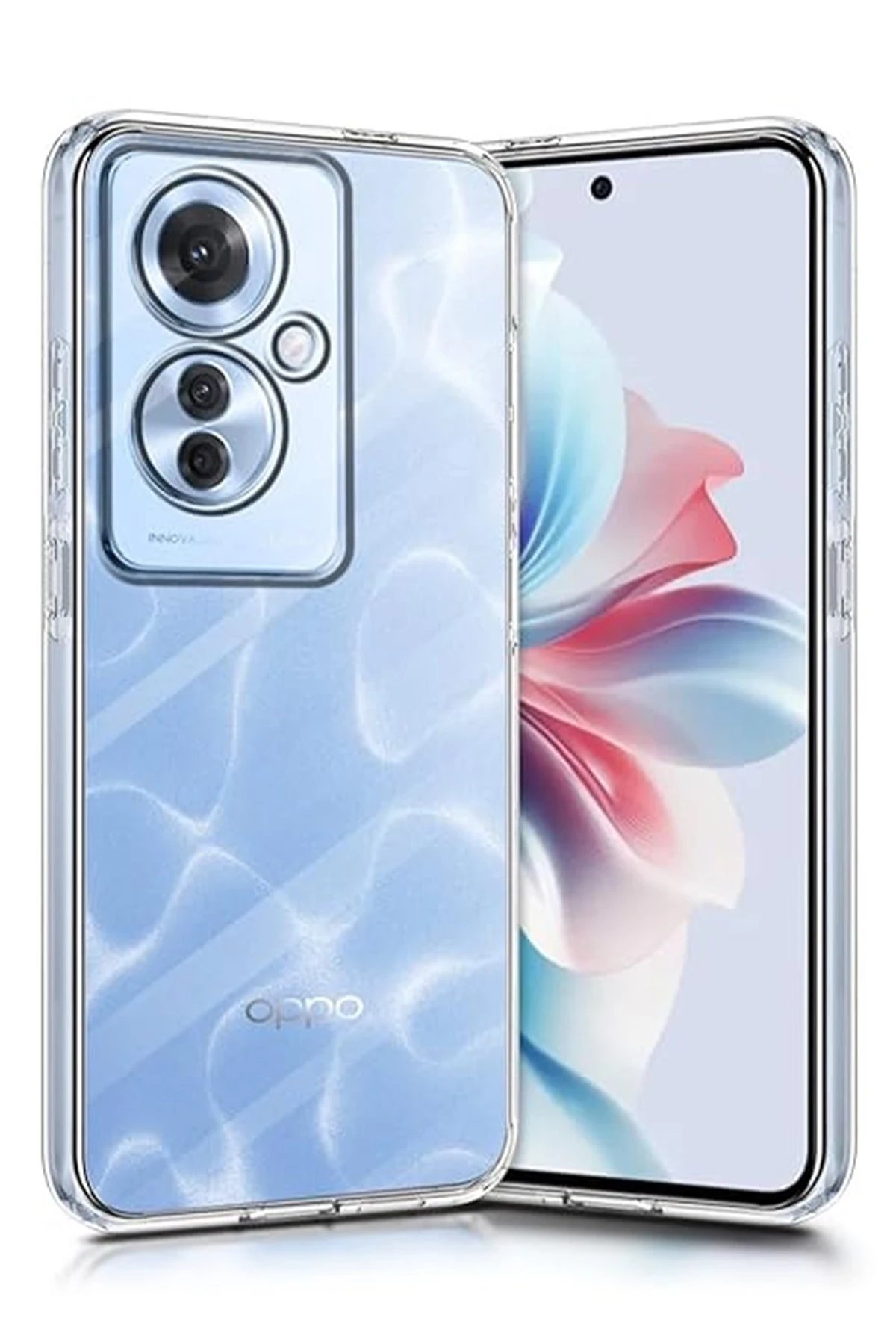 Oppo Reno 11F Kılıf Lüx Şeffaf Silikon-(5796) - Görsel 2