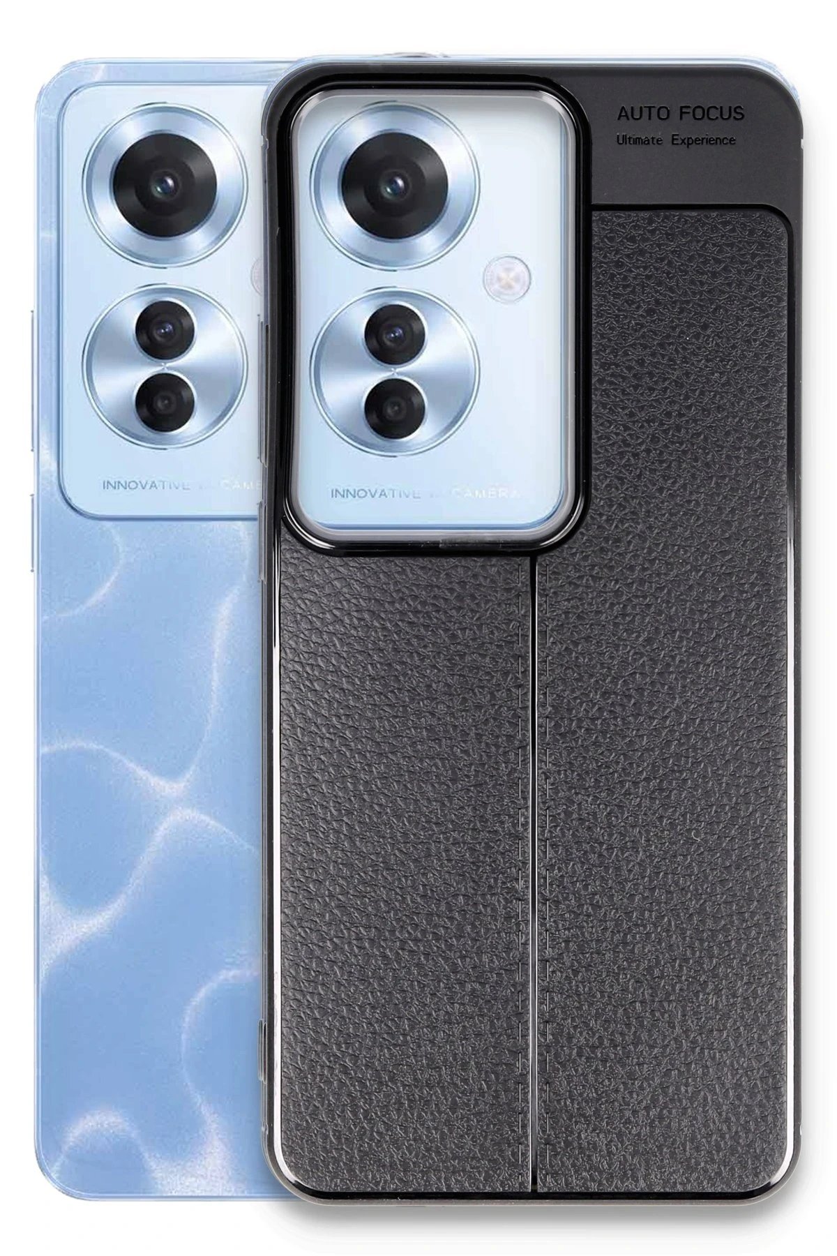 Oppo Reno 11F Kılıf Auto Focus Kapak - Siyah-(5796) - Görsel 2