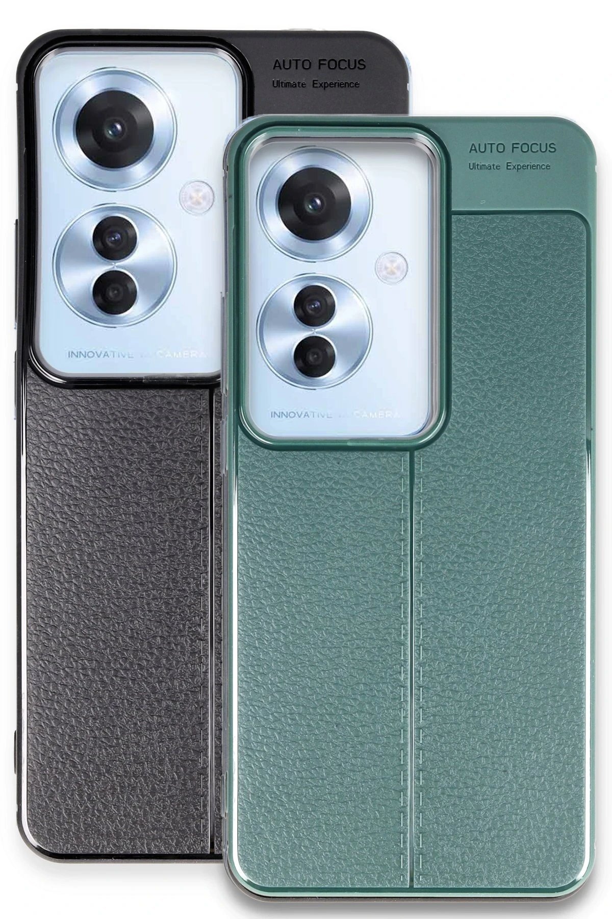 Oppo Reno 11F Kılıf Auto Focus Kapak - Siyah-(5796) - Görsel 3