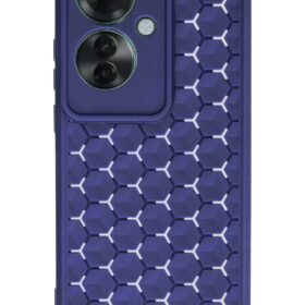 Oppo Reno 11F Kılıf Petek Silikon Kapak - Lacivert-(5796)