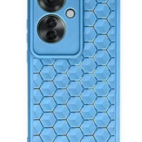 Oppo Reno 11F Kılıf Petek Silikon Kapak - Mavi-(5796)