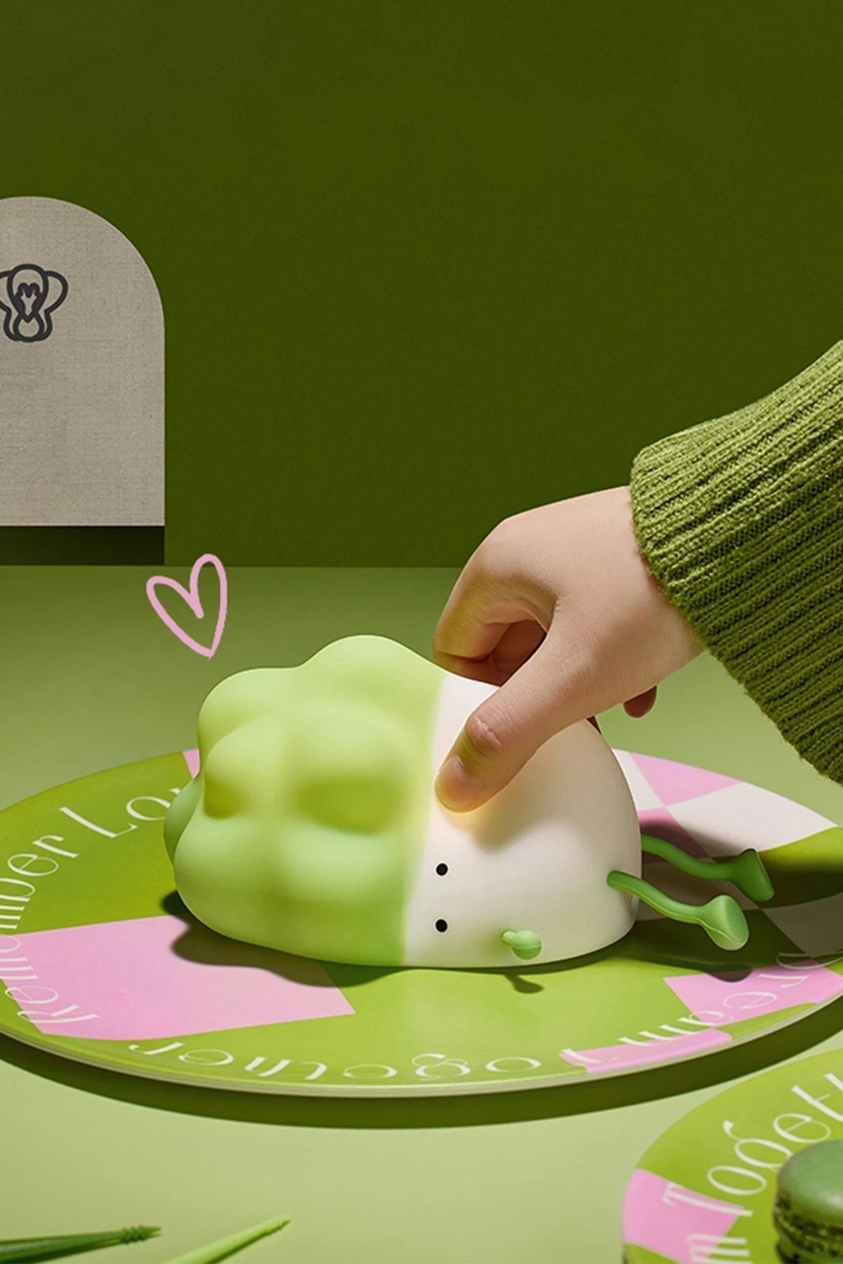 K1110 Dekoratif Gece Lambası Brokoli Çocuk-(5796) - Görsel 3