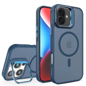 iPhone 16 Plus Flet Lens Magsafe Kapak - Lacivert-(5796)