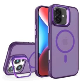 iPhone 16 Plus Flet Lens Magsafe Kapak - Derin Mor-(5796)