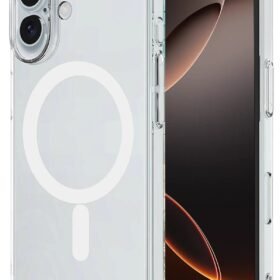 iPhone 16 Plus Kılıf Magneticsafe Şeffaf Silikon - Şeffaf-(5796)
