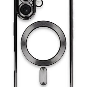 iPhone 16 Kılıf Kross Magneticsafe Kapak - Siyah-(5796)