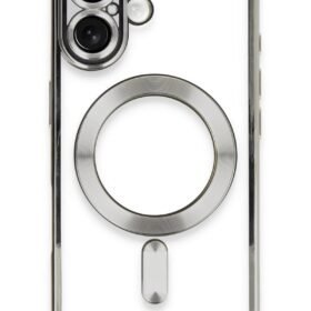 iPhone 16 Kılıf Kross Magneticsafe Kapak - Gümüş-(5796)