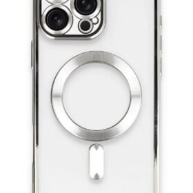 iPhone 16 Pro Kılıf Kross Magneticsafe Kapak - Gümüş-(5796)