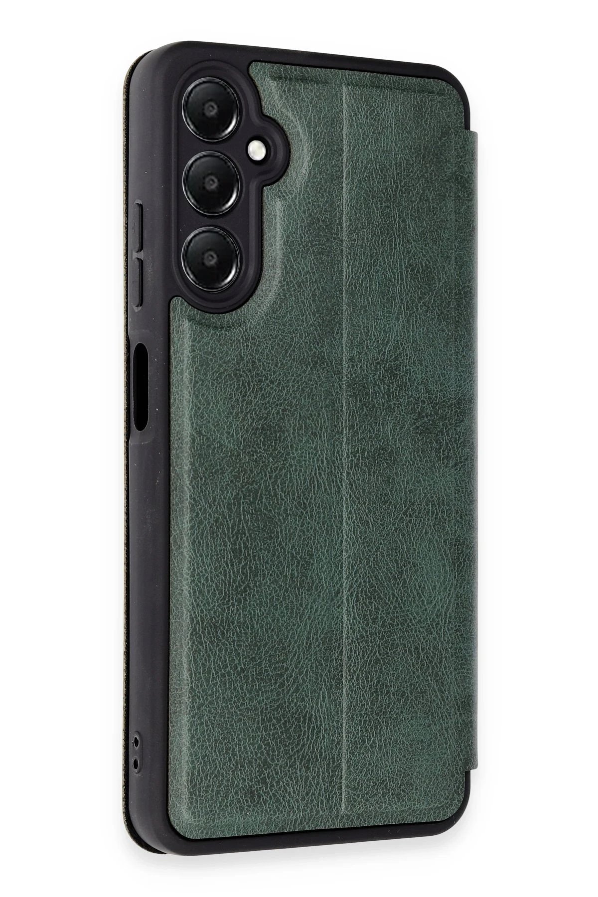 Samsung Galaxy A25 5G Kılıf Flip Cover - Koyu Yeşil-(5796) - Görsel 2