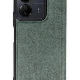 Xiaomi Redmi 13C Kılıf Flip Cover - Koyu Yeşil-(5796)