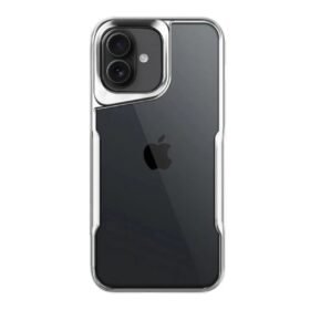 iPhone 16 Plus Kılıf Boyi Silikon Kapak - Gümüş-(5796)