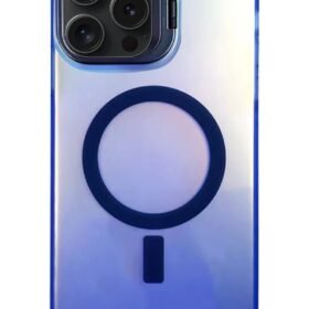 iPhone 15 Pro Primera Magsafe Standlı Kapak - Lacivert-(5796)