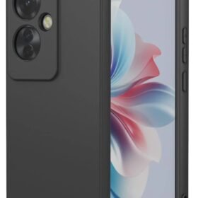 Oppo Reno 11F Kılıf First Silikon - Siyah-(5796)