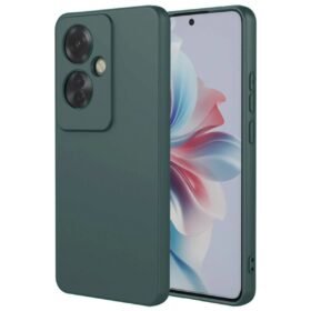 Oppo Reno 11F Kılıf First Silikon - Koyu Yeşil-(5796)