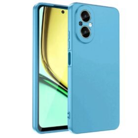 Realme 12 Lite Kılıf First Silikon - Mavi-(5796)