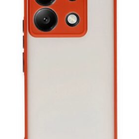 Xiaomi Redmi Note 13 5G Kılıf Montreal Silikon Kapak - Kırmızı-(5796)