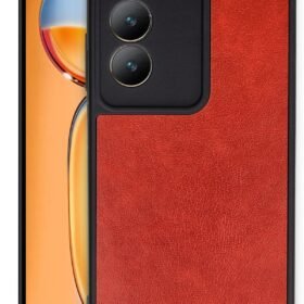 Vivo V30 Lite 4G Kılıf Aras Deri Kapak - Kırmızı-(5796)