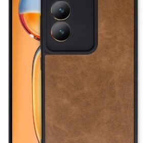 Vivo V30 Lite 4G Kılıf Aras Deri Kapak - Taba-(5796)