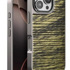 iPhone 16 Pro Max Wave Kapak - Koyu Kahve-(5796)