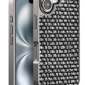 iPhone 16 Brand Kapak - Gümüş-(5796)