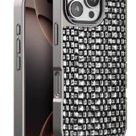 iPhone 16 Pro Max Brand Kapak - Gümüş-(5796)