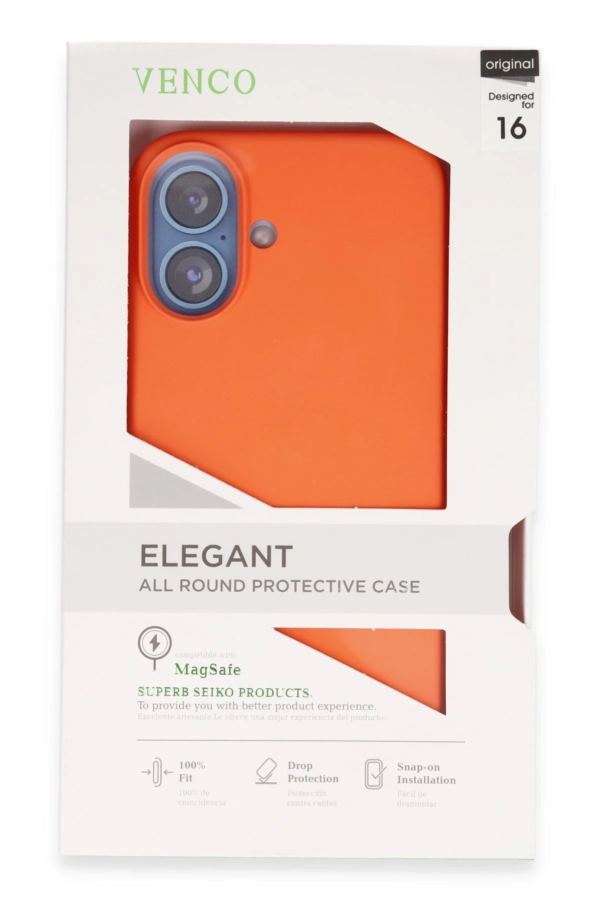 iPhone 16 Home Magsafe Kapak - Turuncu-(5796) - Görsel 3