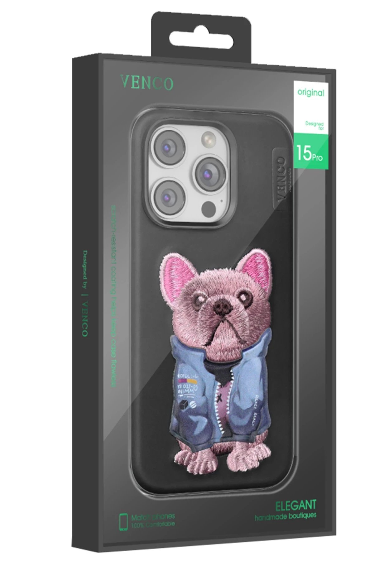 iPhone 16 Pro Max Cute Desenli Kapak - Lacivert-(5796) - Görsel 3