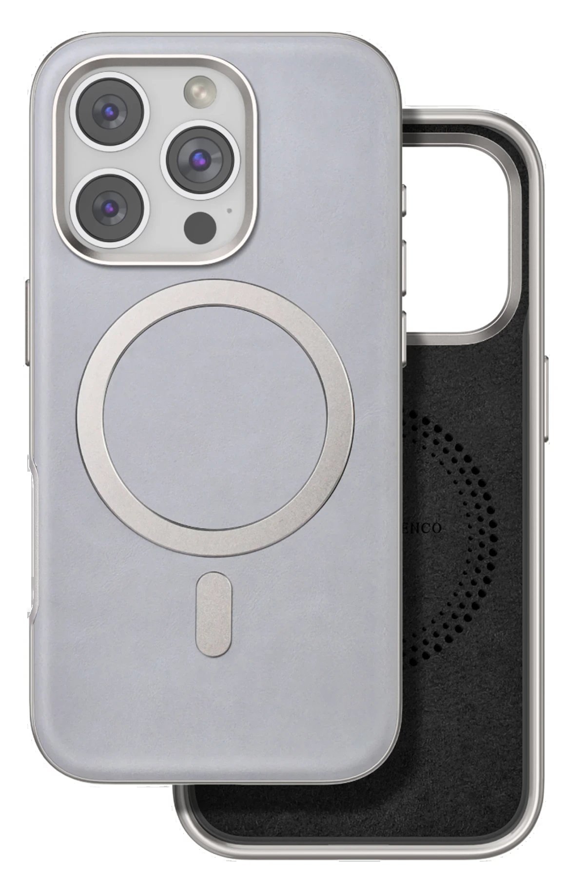 iPhone 16 Pro Puskas Magsafe Kapak - Titan Gri-(5796)