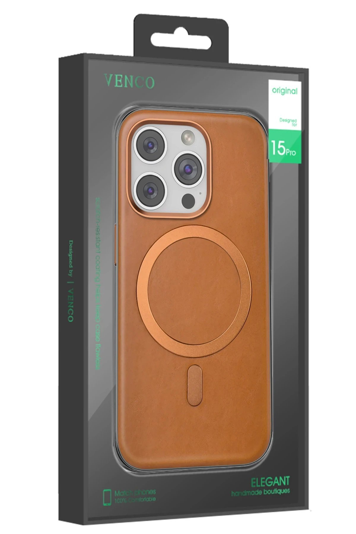 iPhone 16 Pro Puskas Magsafe Kapak - Titan Gri-(5796) - Görsel 3