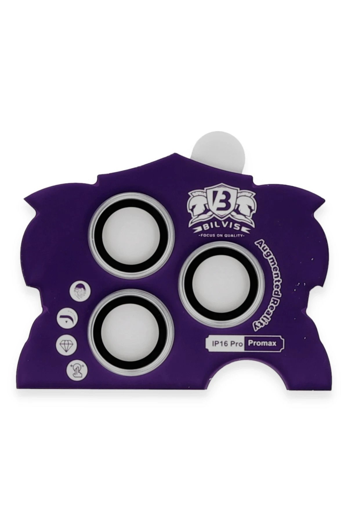 iPhone 16 Pro Max Bilvis Titan Kamera Lens - Gümüş-(5796) - Görsel 2