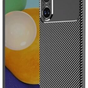 Realme 12 Lite Kılıf Auto Focus Karbon Kapak - Siyah-(5796)