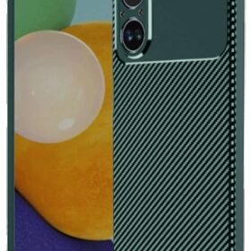 Realme 12 Lite Kılıf Auto Focus Karbon Kapak - Koyu Yeşil-(5796)