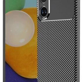 Oppo A38 Kılıf Auto Focus Karbon Kapak - Siyah-(5796)