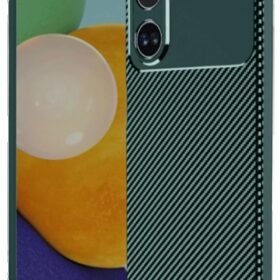 Oppo A38 Kılıf Auto Focus Karbon Kapak - Koyu Yeşil-(5796)