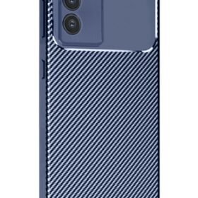 Vivo V30 Lite 4G Kılıf Auto Focus Karbon Kapak - Lacivert-(5796)