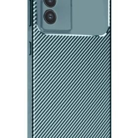 Vivo V30 Lite 4G Kılıf Auto Focus Karbon Kapak - Koyu Yeşil-(5796)