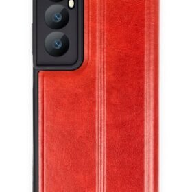 Realme C65 Kılıf Flip Cover - Kırmızı-(5796)