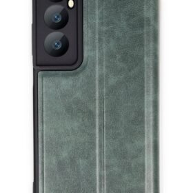 Realme C65 Kılıf Flip Cover - Koyu Yeşil-(5796)