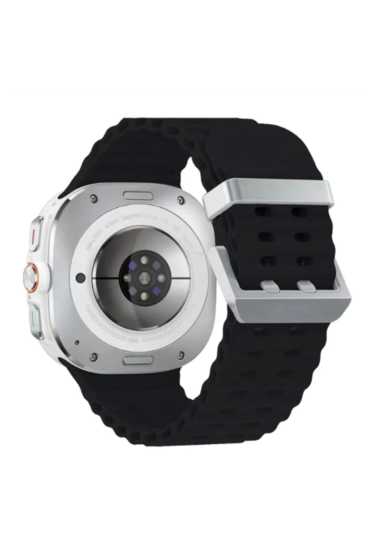 Watch 7 Ultra KR417 Rug Silikon Kordon - Siyah-(5796)