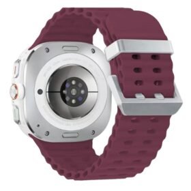 Watch 7 Ultra KR417 Rug Silikon Kordon - Mor-(5796)